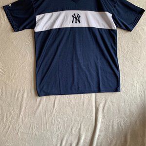 NY Yankees Logo MLB Genuine Merchandise Majestic Blue Men’s XL Jersey